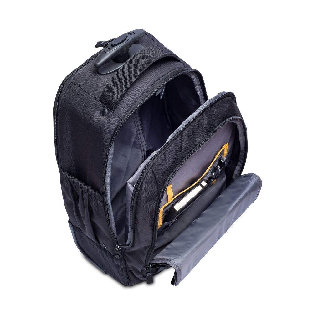 Mochila com Rodas Derrick II Preta Caterpillar allbags