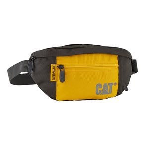 Pochete Waist Bag Preta e Amarela Caterpillar - Estampada