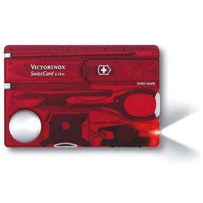 Swiss Card Lite Translúcido - Swiss Card Lite Vermelho Translúcido